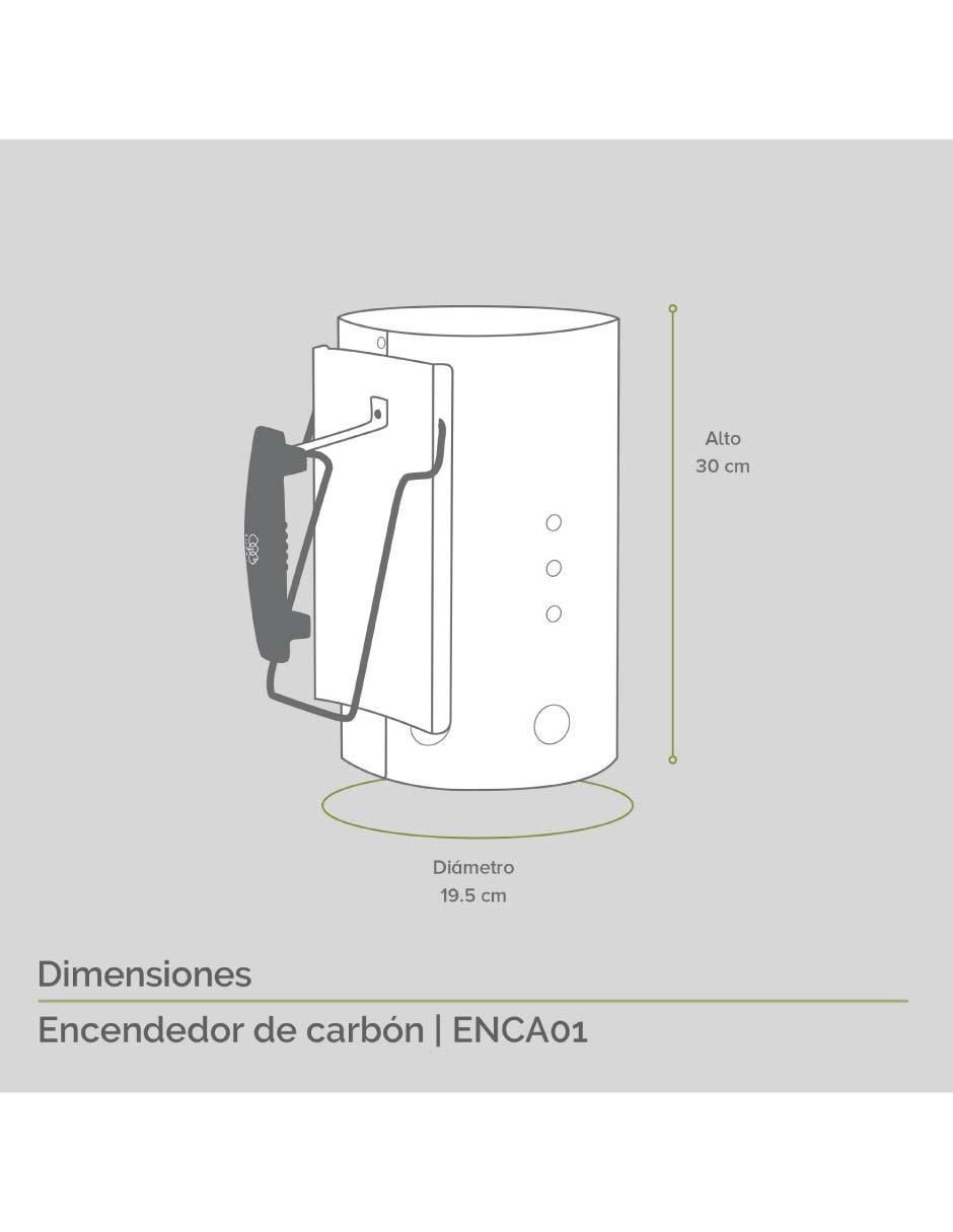 Asador de carbón ENCA01 5
