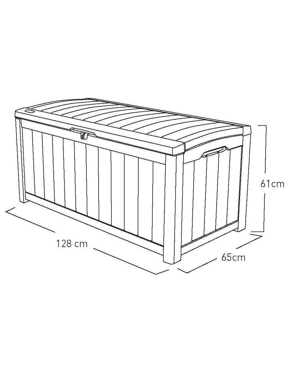 Baúl para jardín de mdf Keter Glendwood