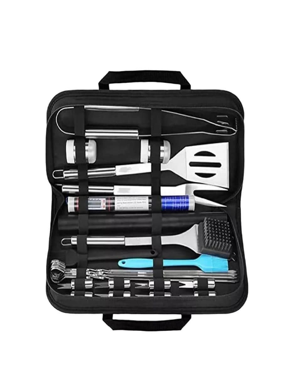 Set utensilios para asar de acero inoxidable