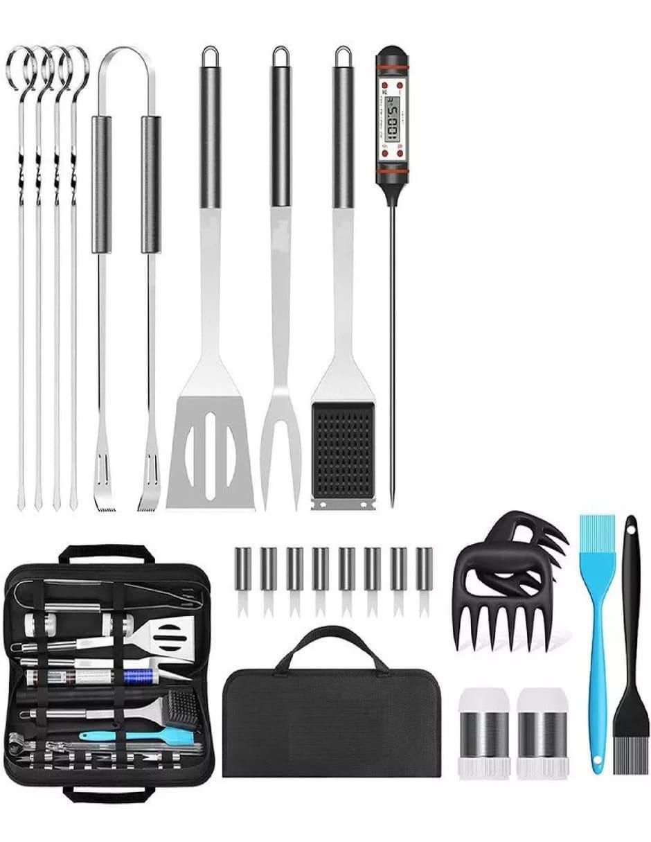 Set utensilios para asar de acero inoxidable 3