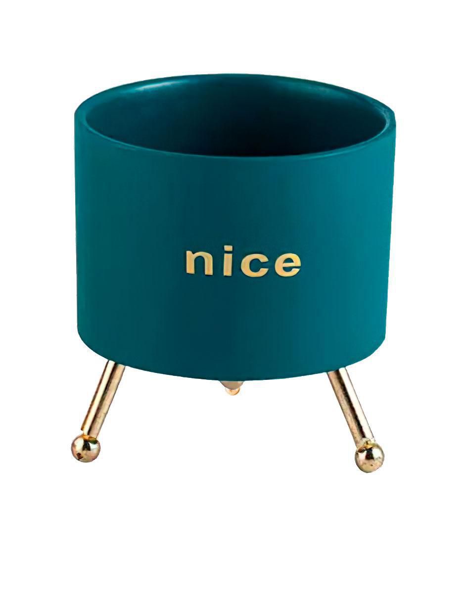 Maceta con base Nórdica de cerámica con sistema automático de riego Maceta con base Nórdica de cerámica con sistema automático de riego