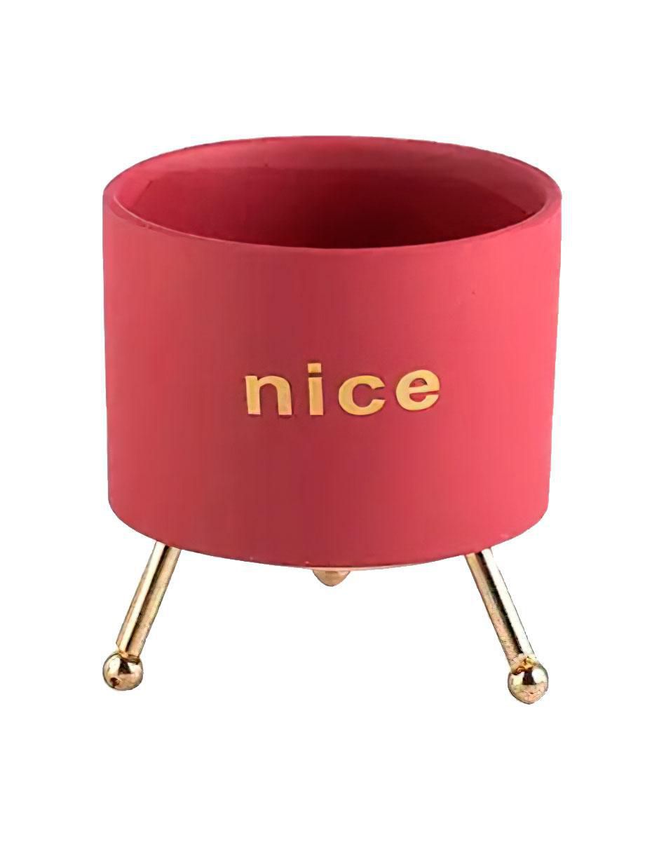 Maceta con base Nórdica de cerámica con sistema automático de riego Maceta con base Nórdica de cerámica con sistema automático de riego