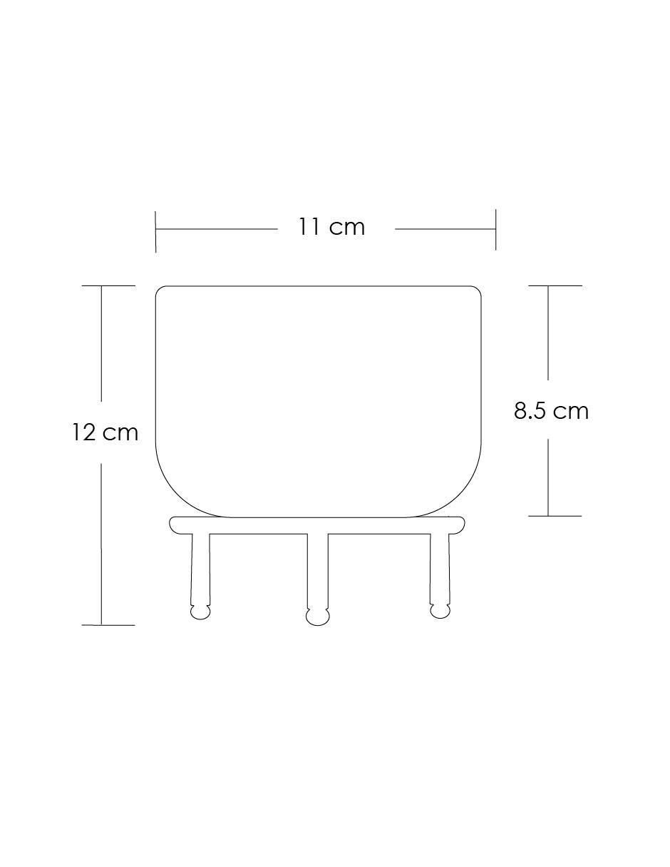 Maceta con base ilios innova nordica con base de 3 patas de cerámica con no
