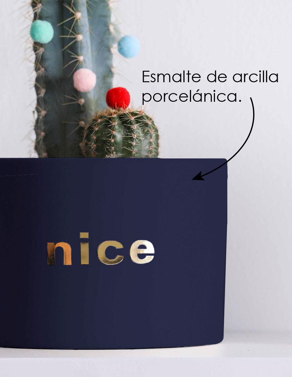 Maceta con base Nórdica de cerámica con sistema automático de riego 6