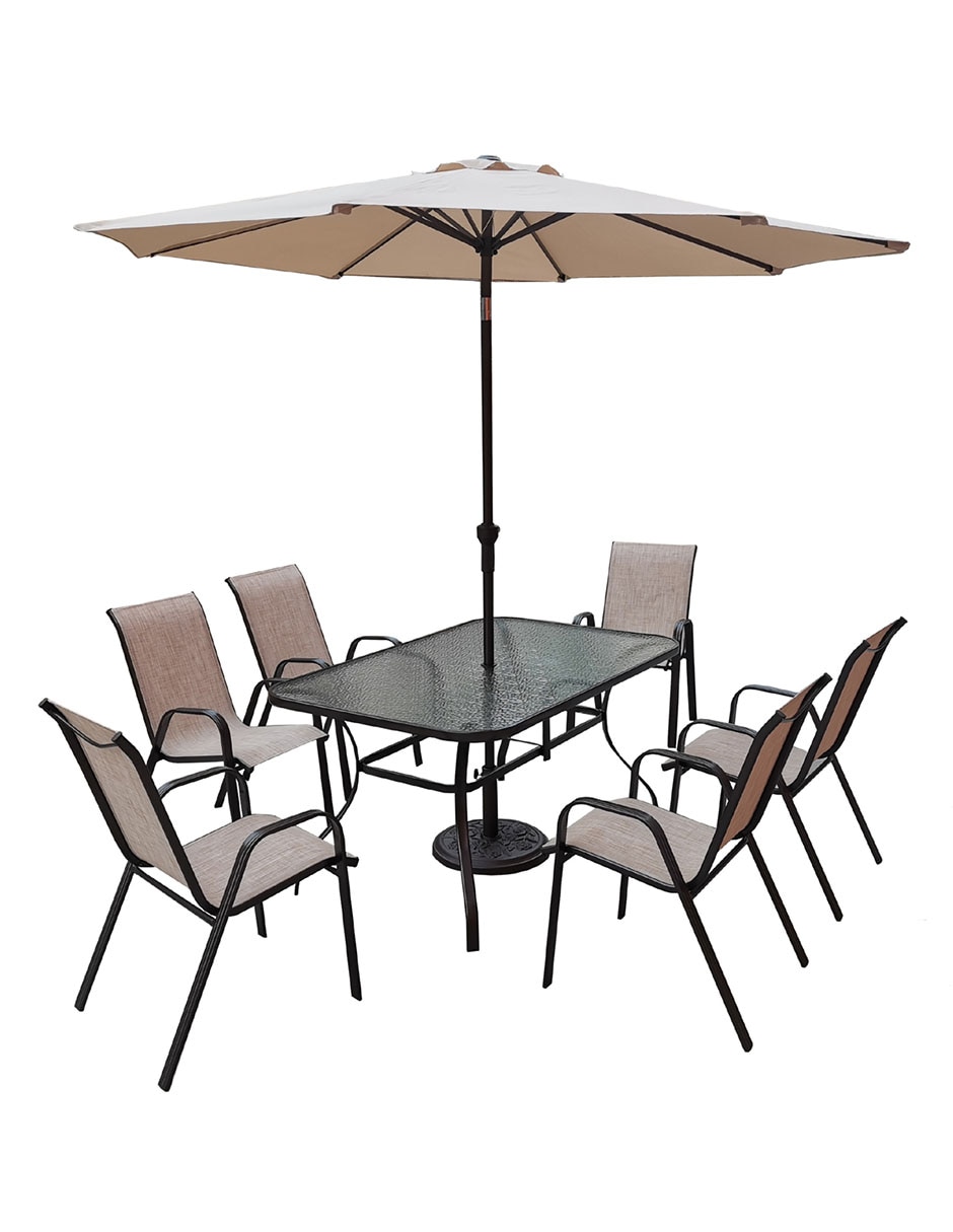 Comedor para 6 personas de cristal Comedor para 6 personas de cristal