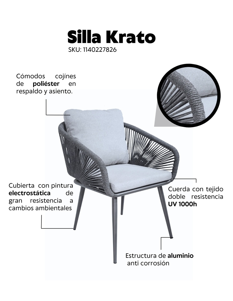 Silla Krato de aluminio 9