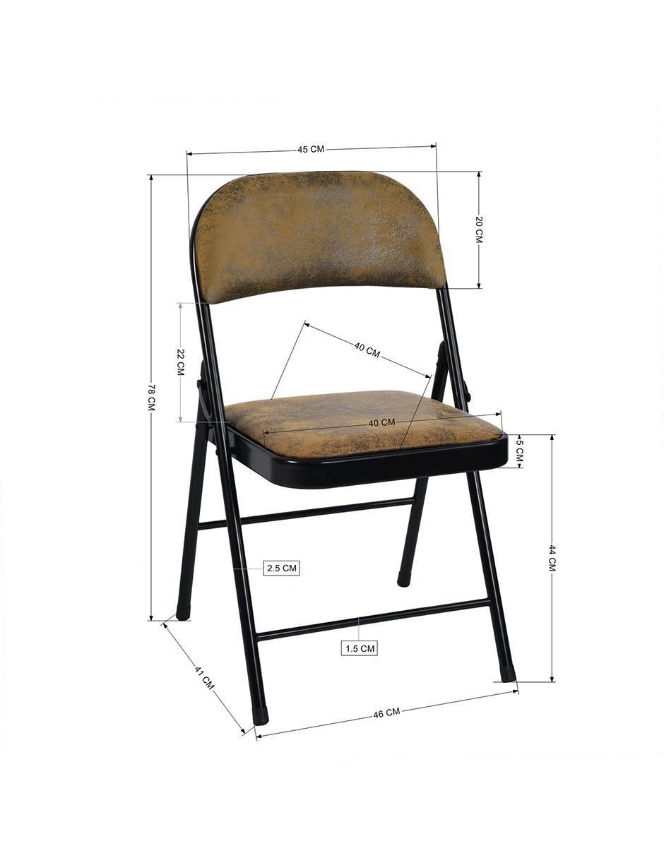Set silla plegable 4 piezas Fair Suede 12