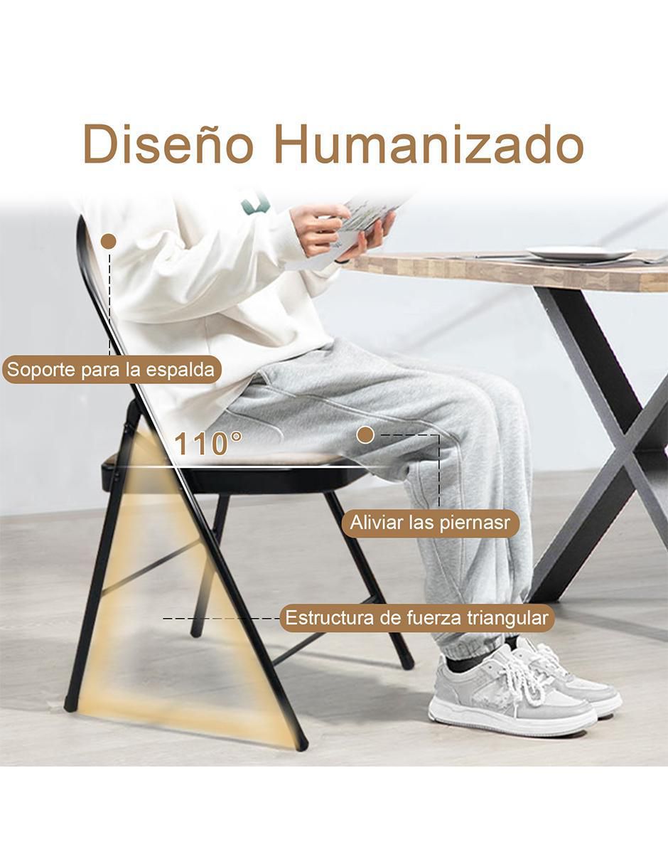 Set silla plegable 4 piezas Fair Suede 8