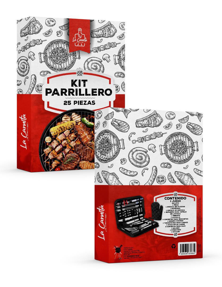 Set bbq de acero inoxidable 4