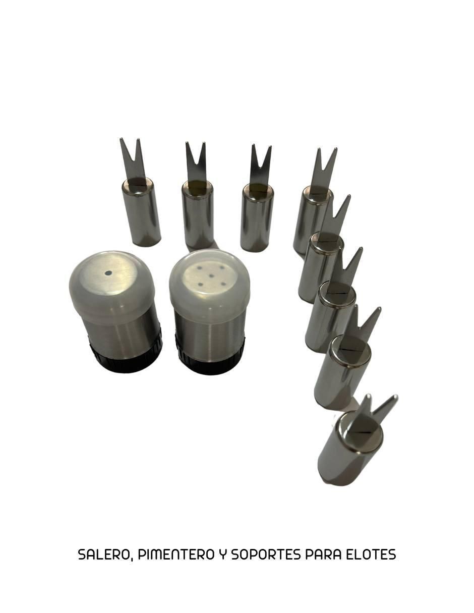 Set bbq de acero inoxidable 8