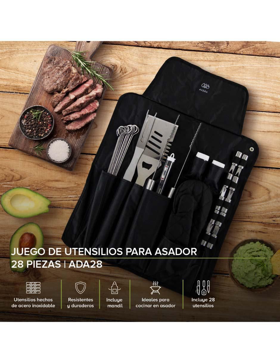 Set utensilios para asar de acero inoxidable 2