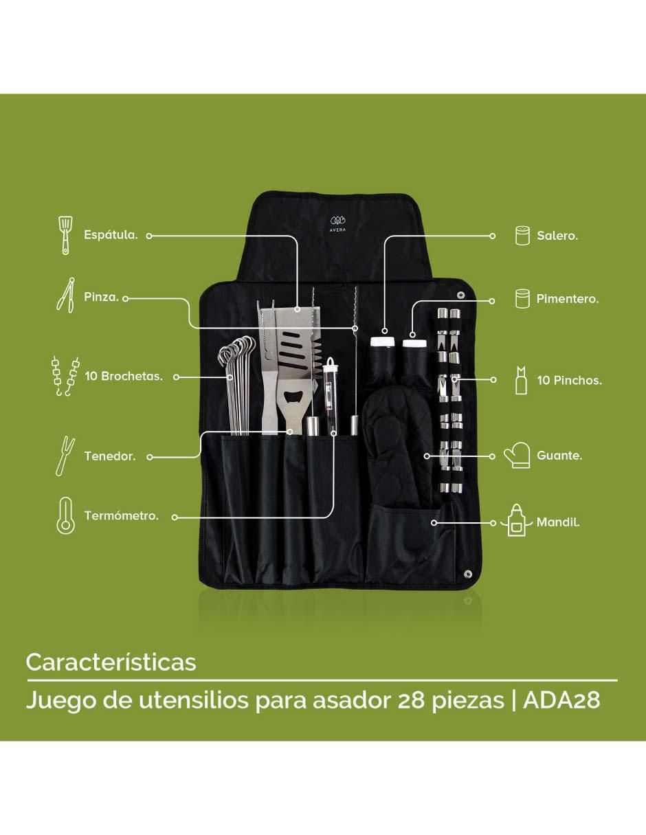 Set utensilios para asar de acero inoxidable 4