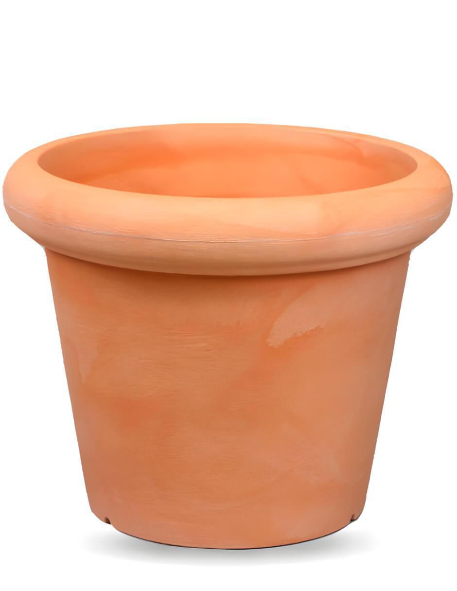 Maceta de plástico con sistema automático de riego