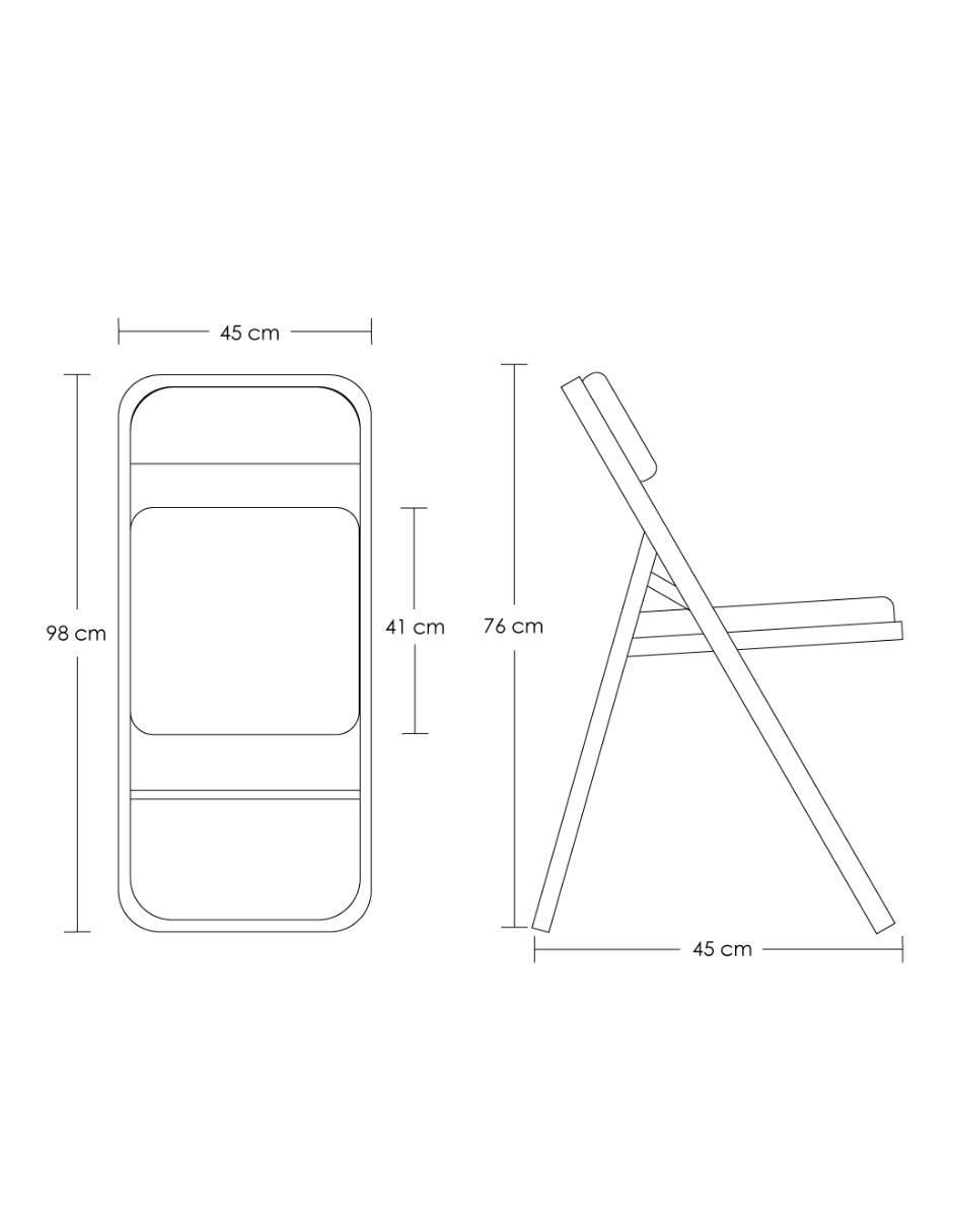 Silla plegable de metal 8