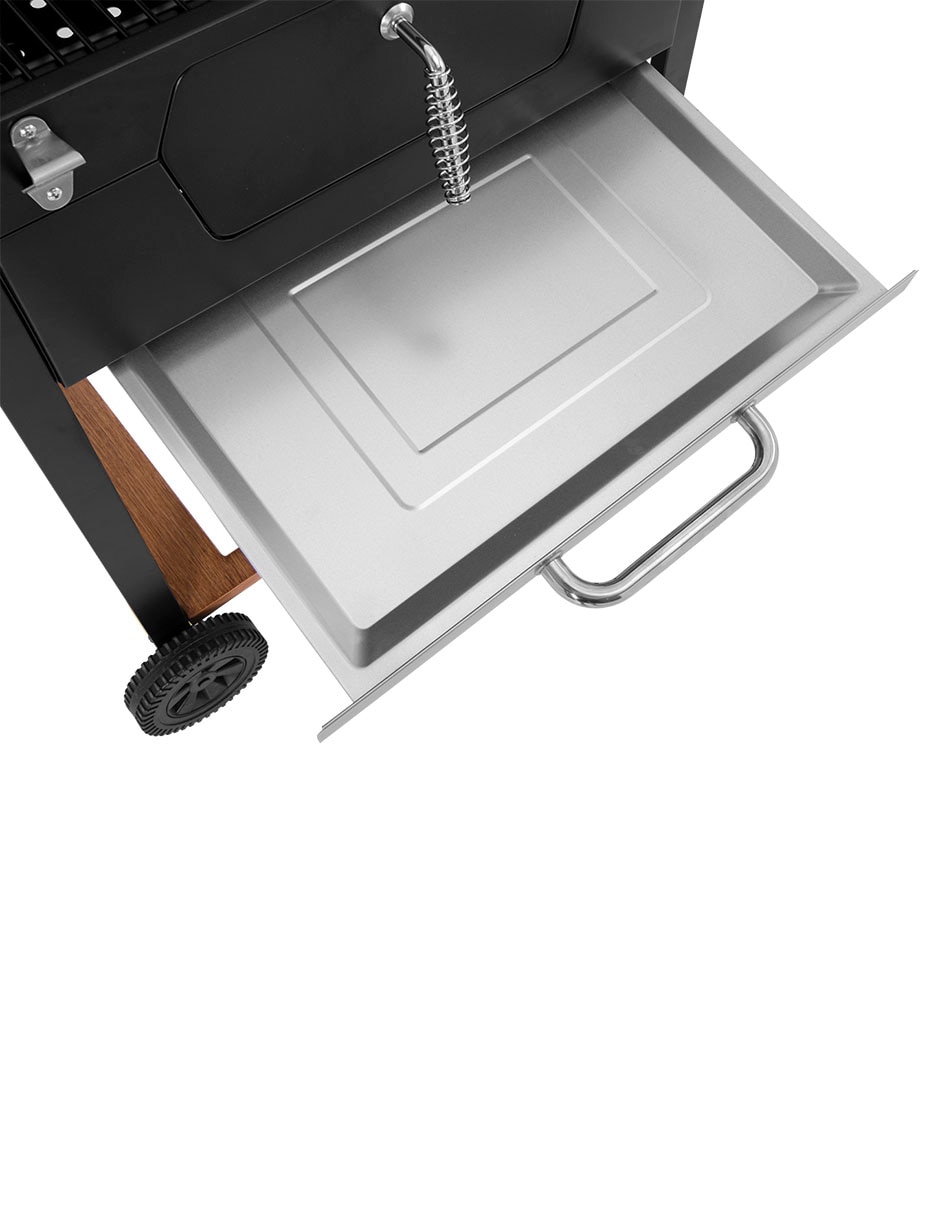 Asador de carbón 14