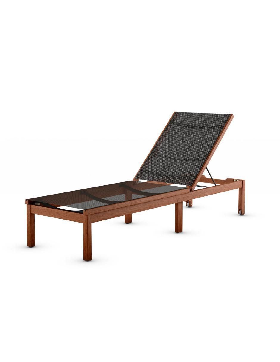 Camastro Kingsbury Lounger de madera eucalipto Camastro Kingsbury Lounger de madera eucalipto