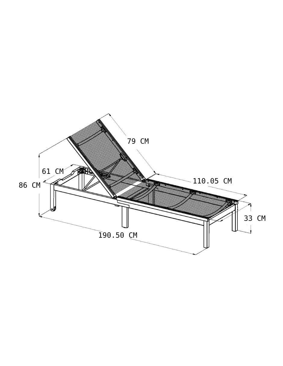 Camastro midtown concept kingsbury lounger "de" madera eucalipto