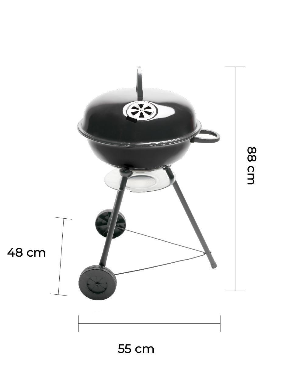 Asador de carbón Trolley 18 7