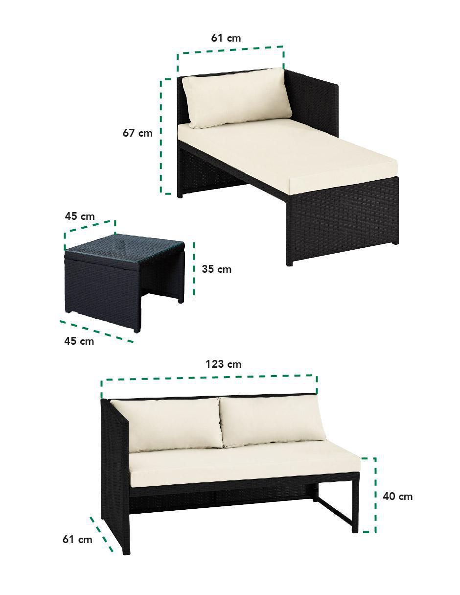Sala modular de ratán natural 7