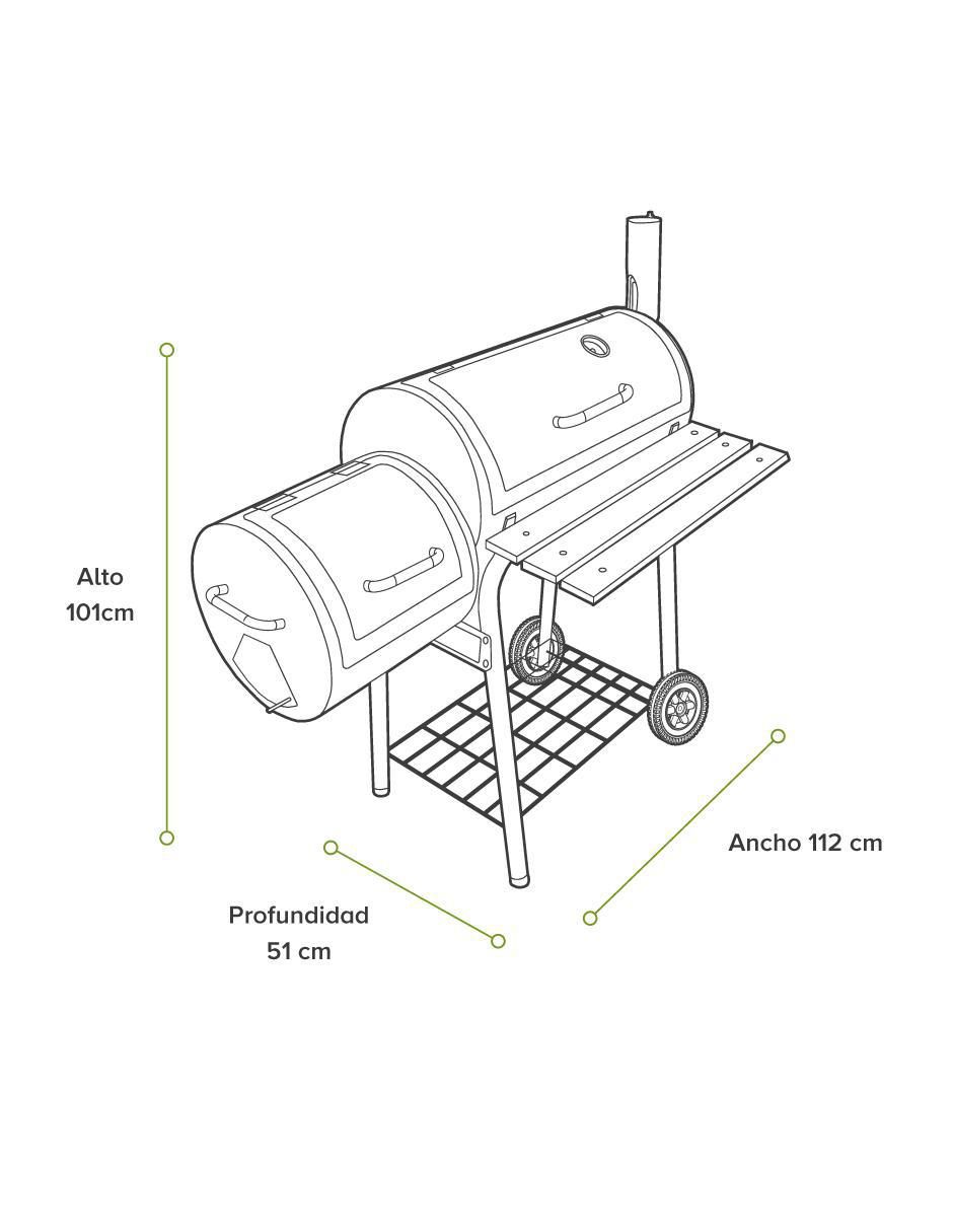 Asador de carbón ACHUM01
