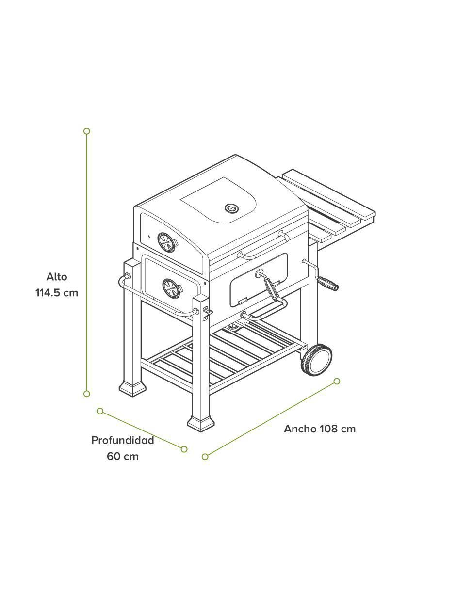Asador de carbón ACB03 4