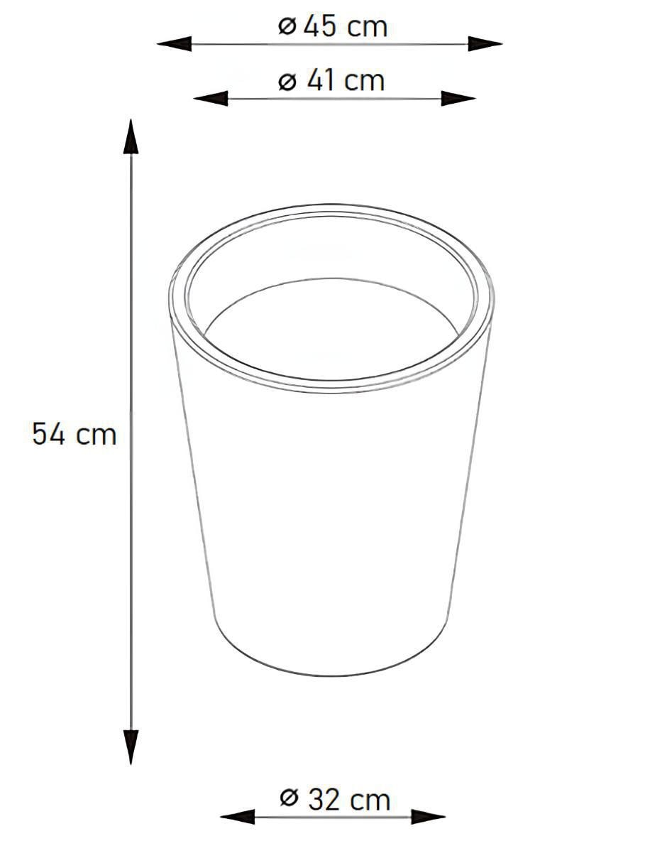 Maceta Gerbera 45 cm de plástico con sistema automático de riego 3