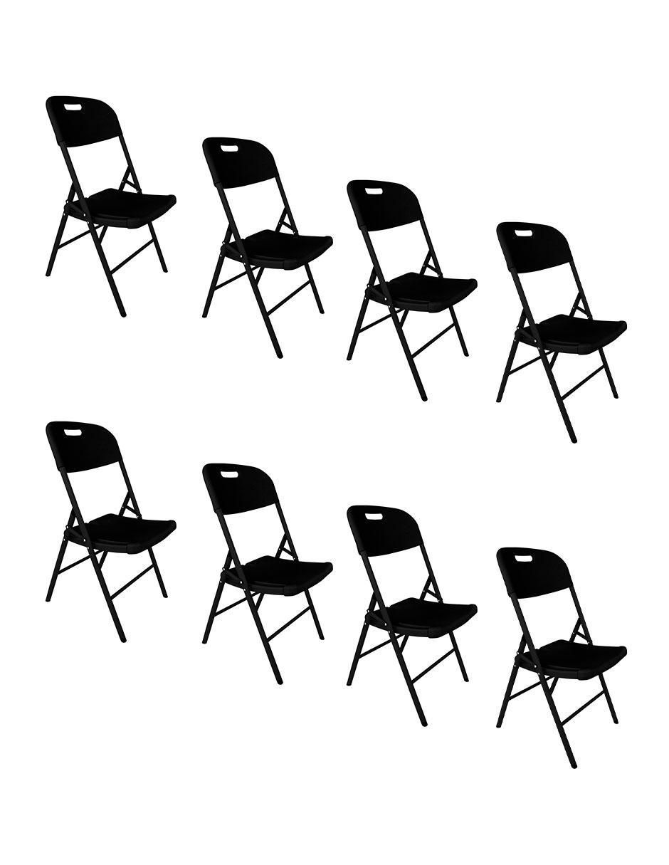 Juego de sillas 8 piezas de plástico adulto 1