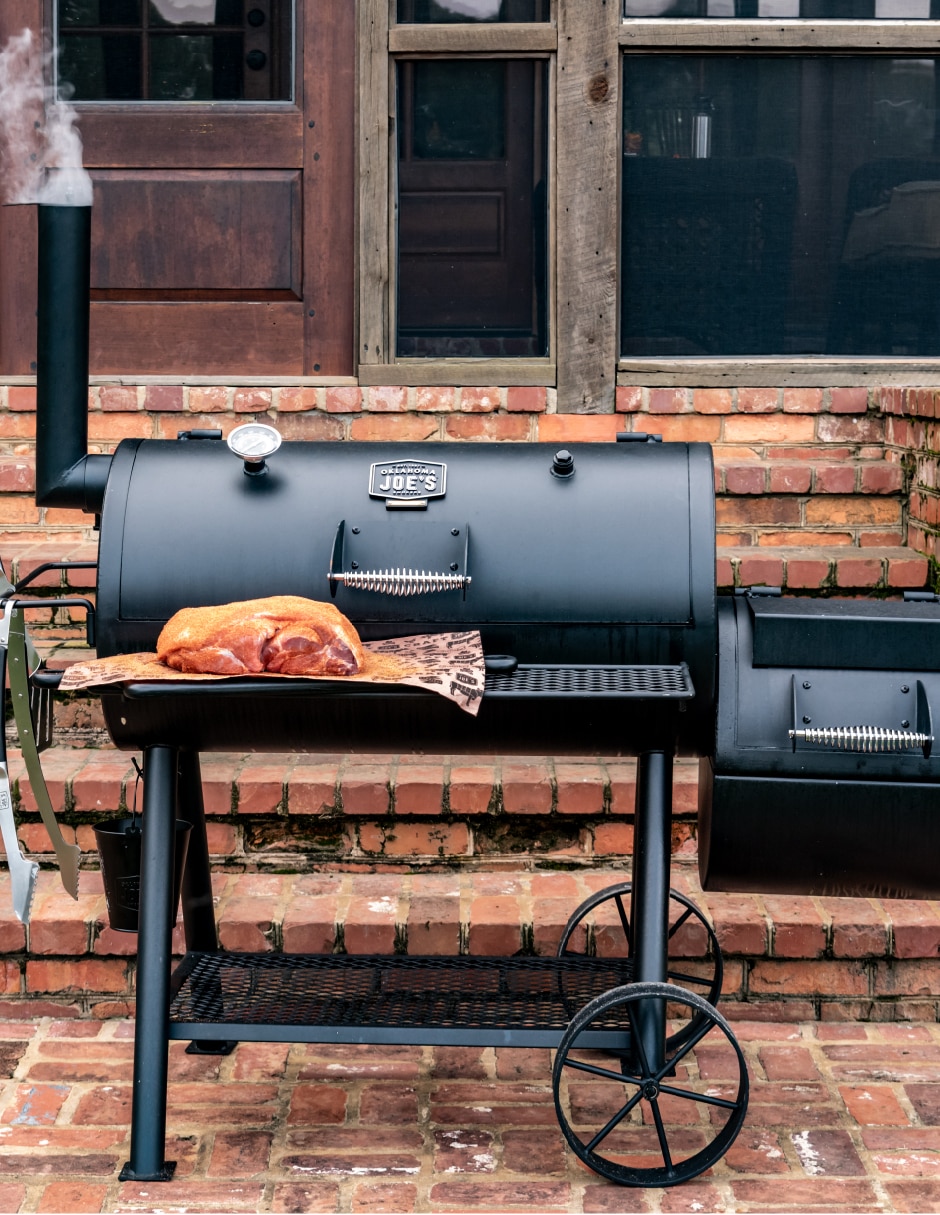 Asador carbón Smokers Offset Highland de acero inoxidable 2