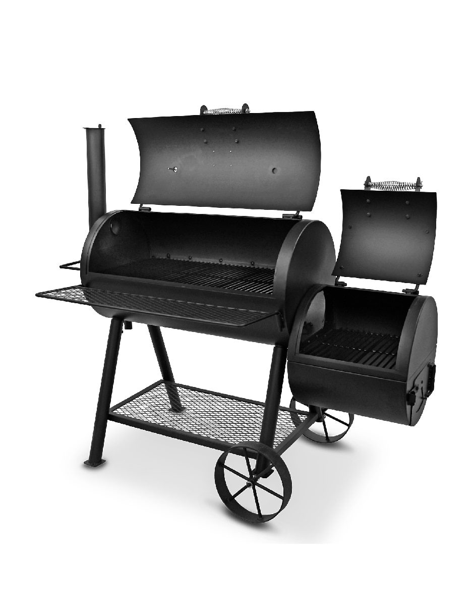 Asador carbón Smokers Offset Highland de acero inoxidable 3