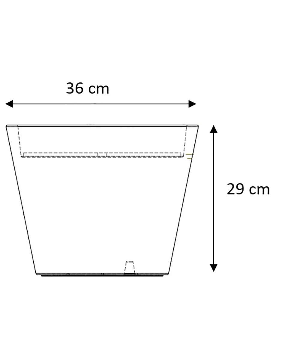 Maceta Petunia de plástico con sistema automático de riego 3