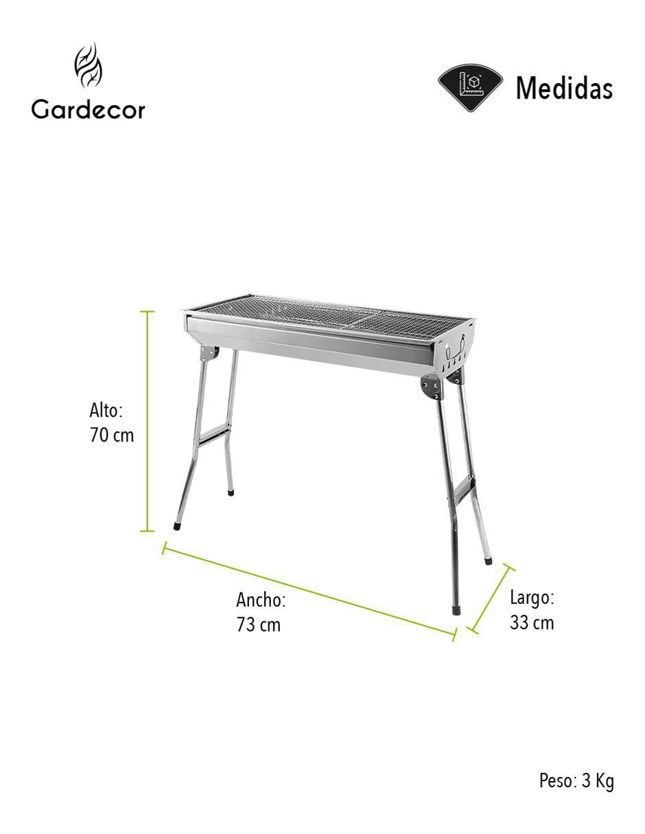 Asador de carbón ASA-1G 7