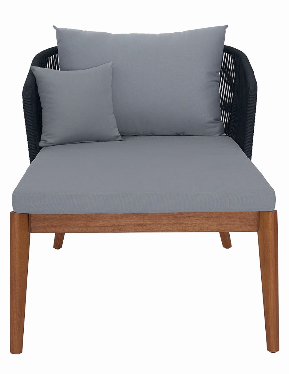 Chaise lounge de madera acacia