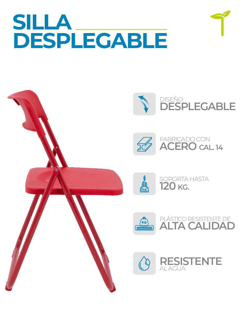 Silla plegable de plástico 3