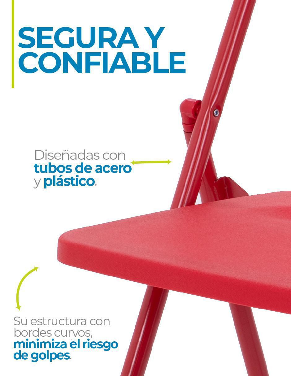 Silla plegable de plástico 4