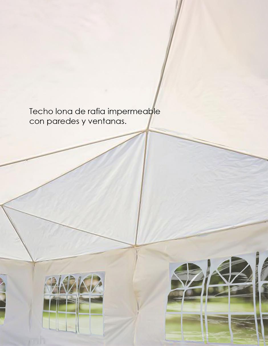 Carpa ancho 300 cm x largo 600 cm 7