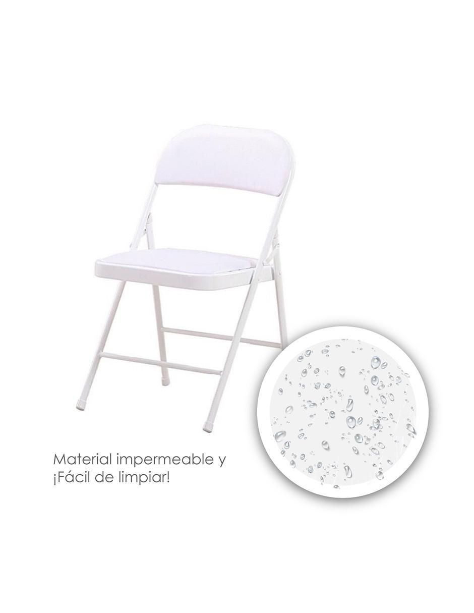 Set de sillas plegables 6 piezas de metal 6