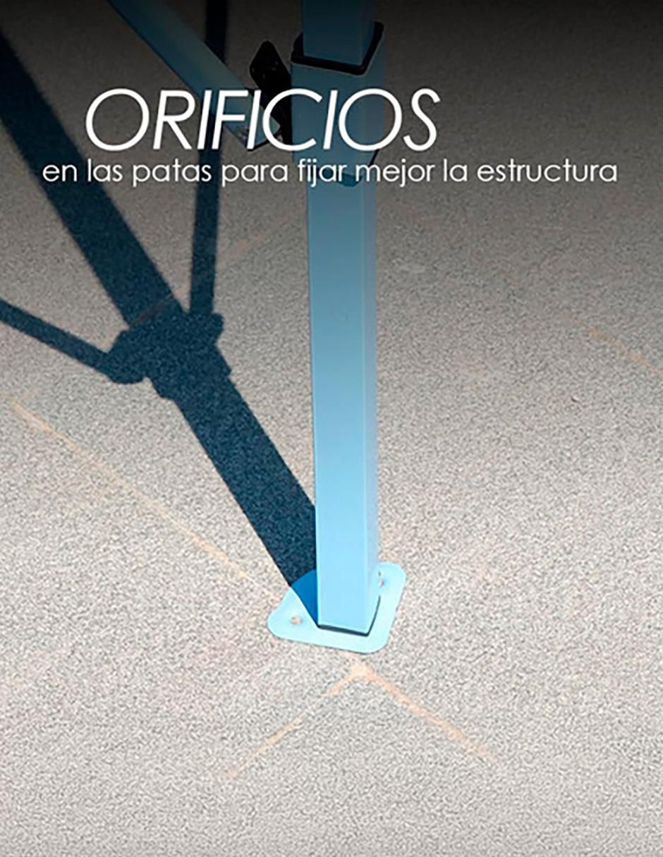 Carpa ancho 300 cm x largo 300 cm 7