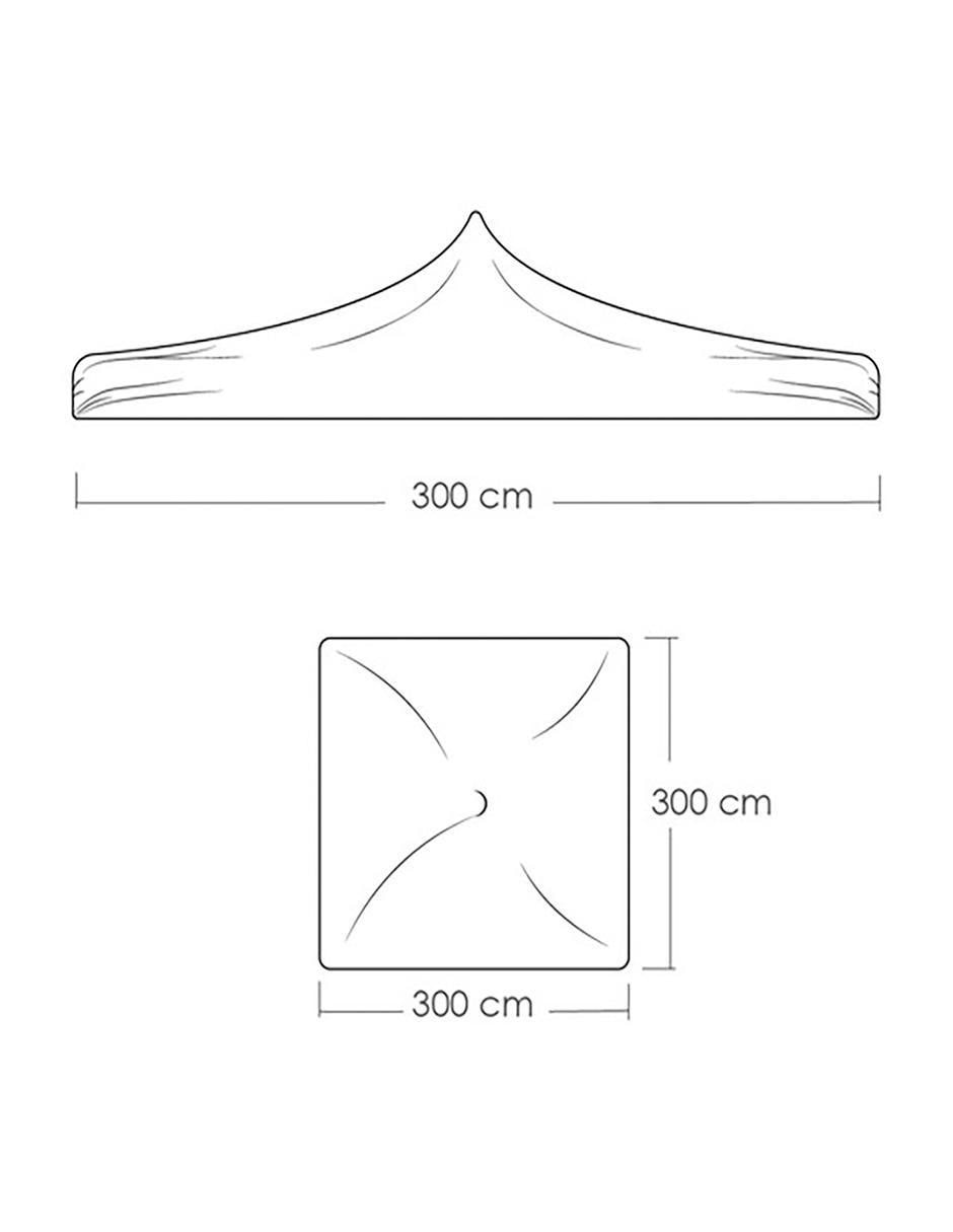 Carpa Ilios Innova ancho 300 cm x largo 300 cm