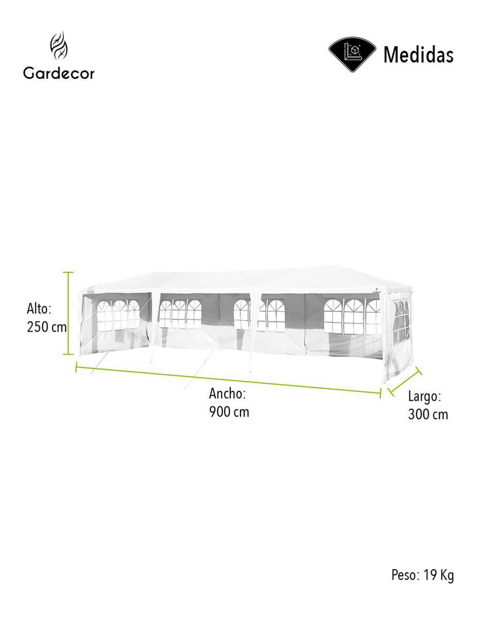 Carpa ancho 900 cm x largo 300 cm 6