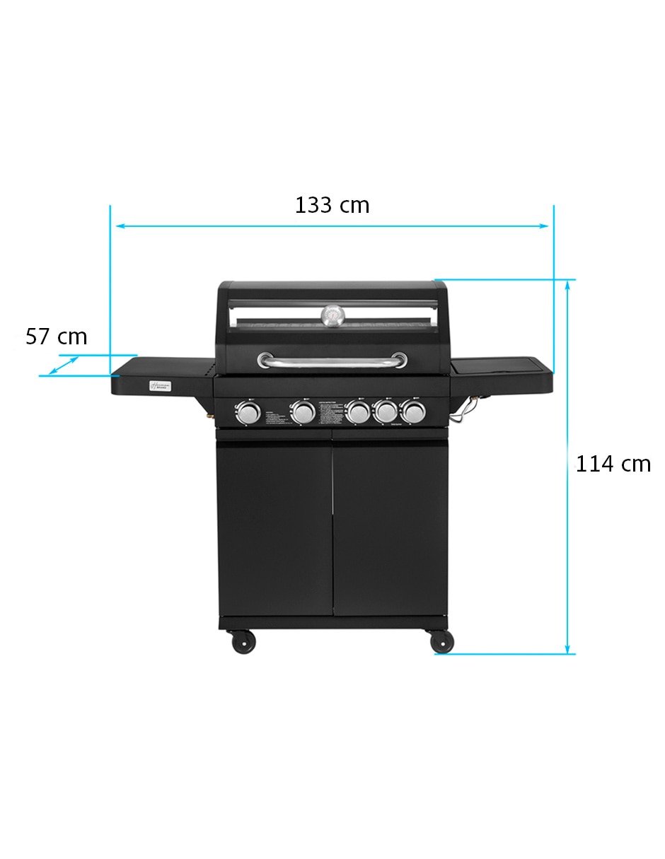 Asador de gas 13