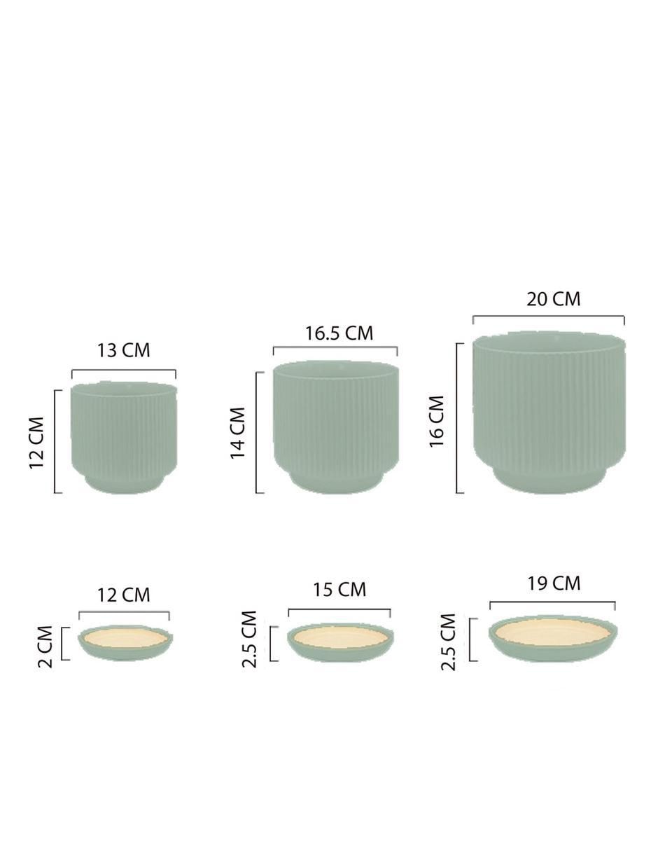Maceta con base de cerámica 8
