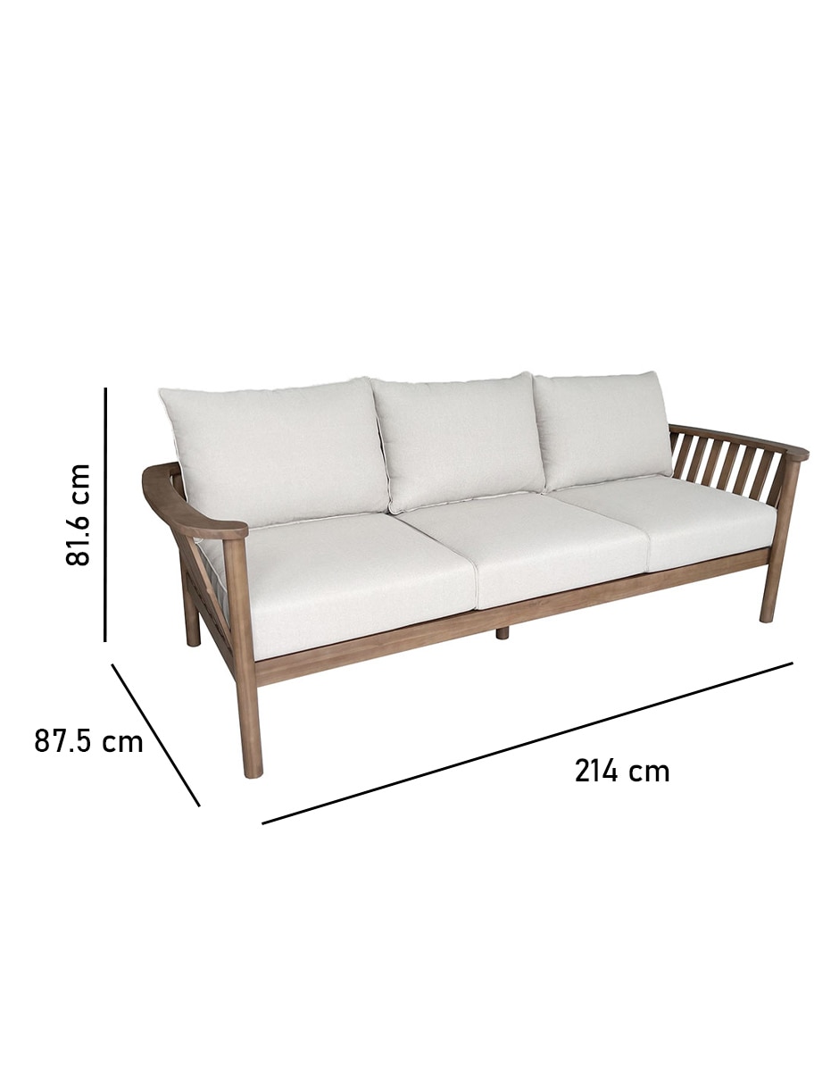 Sofá Matzo de madera acacia 6