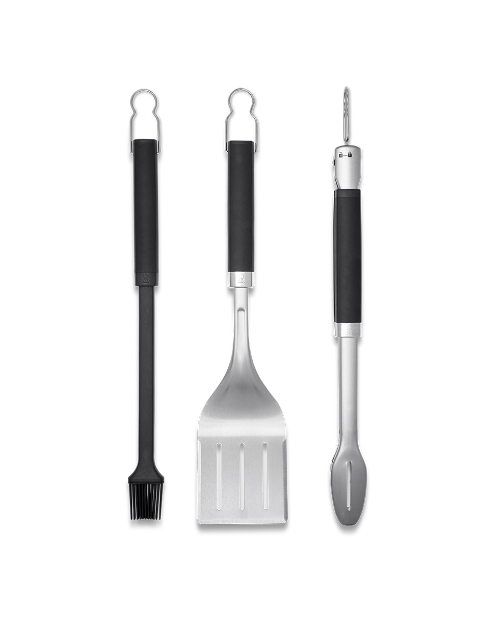 Set utensilios para asar de acero inoxidable Set utensilios para asar de acero inoxidable