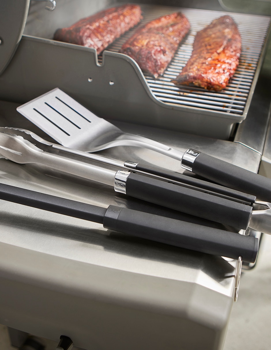 Set utensilios para asar de acero inoxidable 4