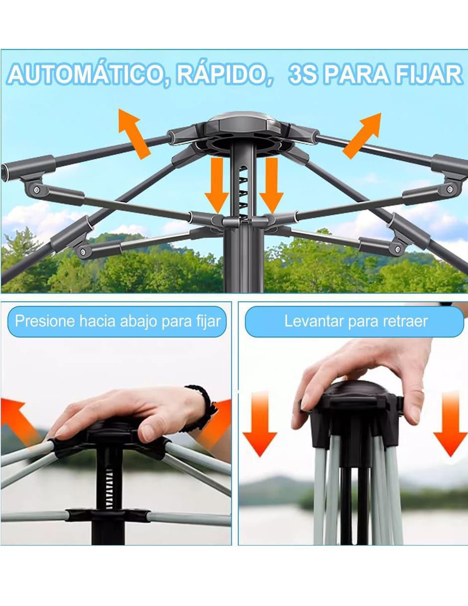 Carpa Belug ancho 189 cm x largo 189 cm 3