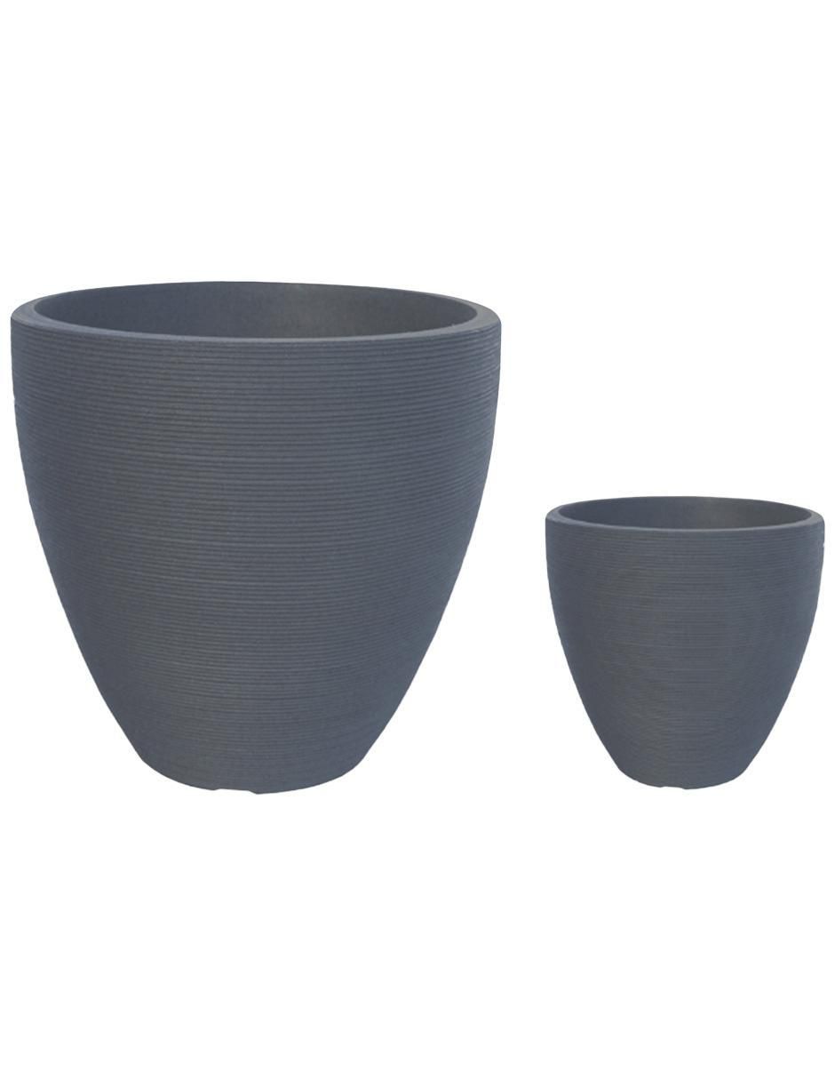 Maceta Orbita Duo de plástico