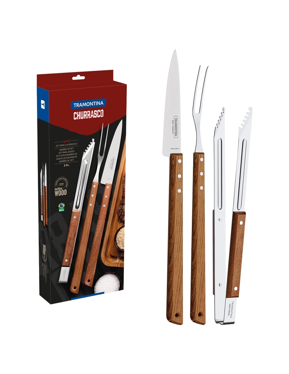 Set de cuchillos para trinchar Churrasco 3 piezas