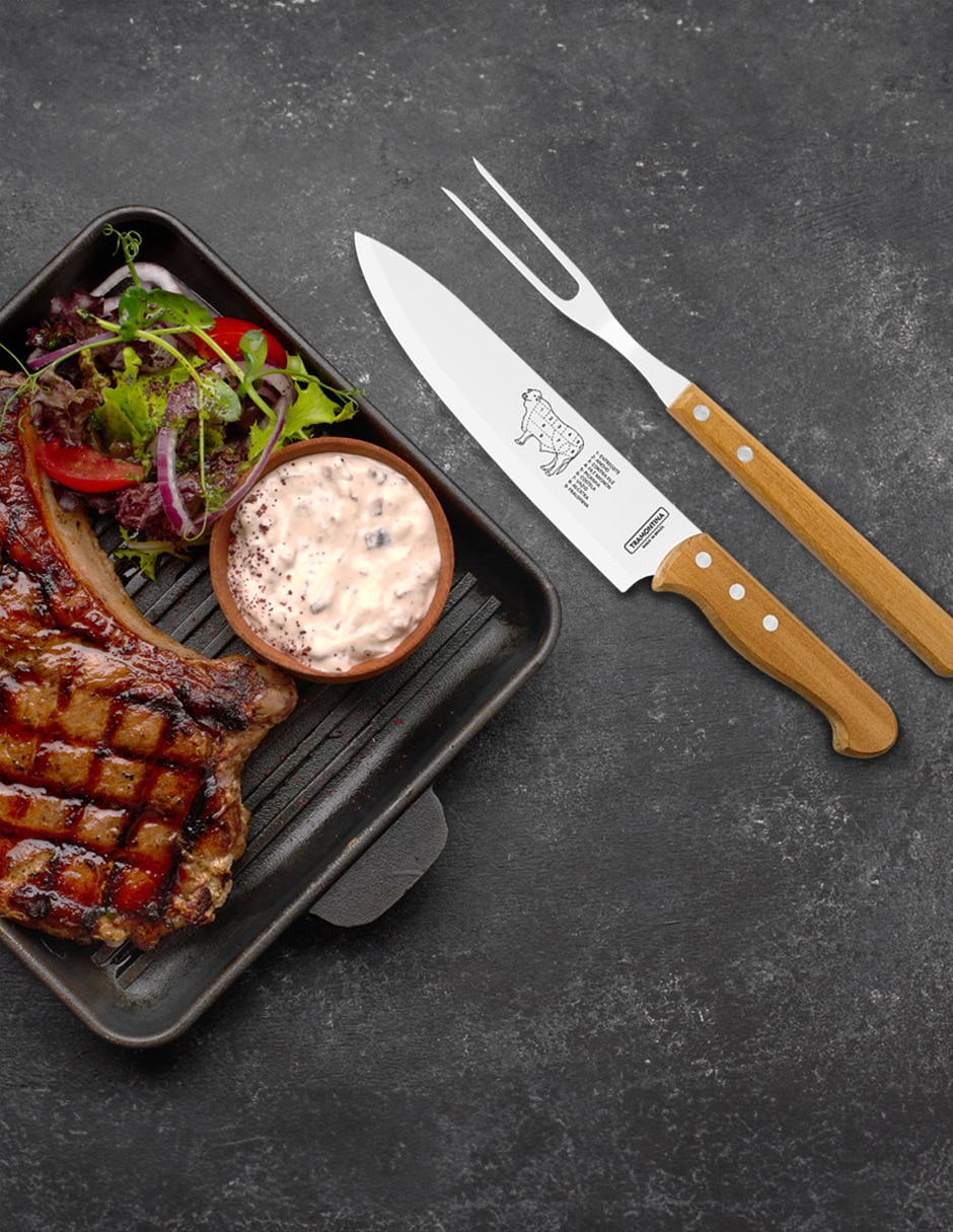 Kit cuchillo para chef Churrasco 2 piezas 2