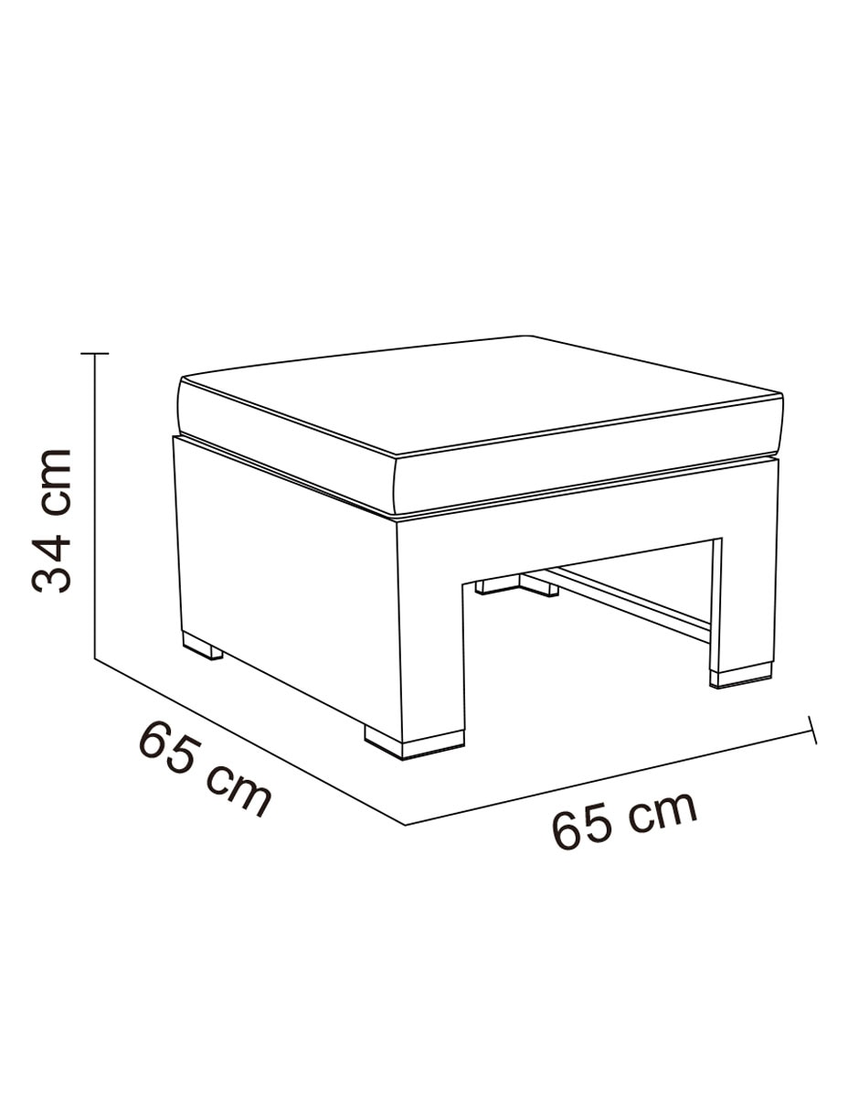 Sala modular Macao de ratán polietileno 19
