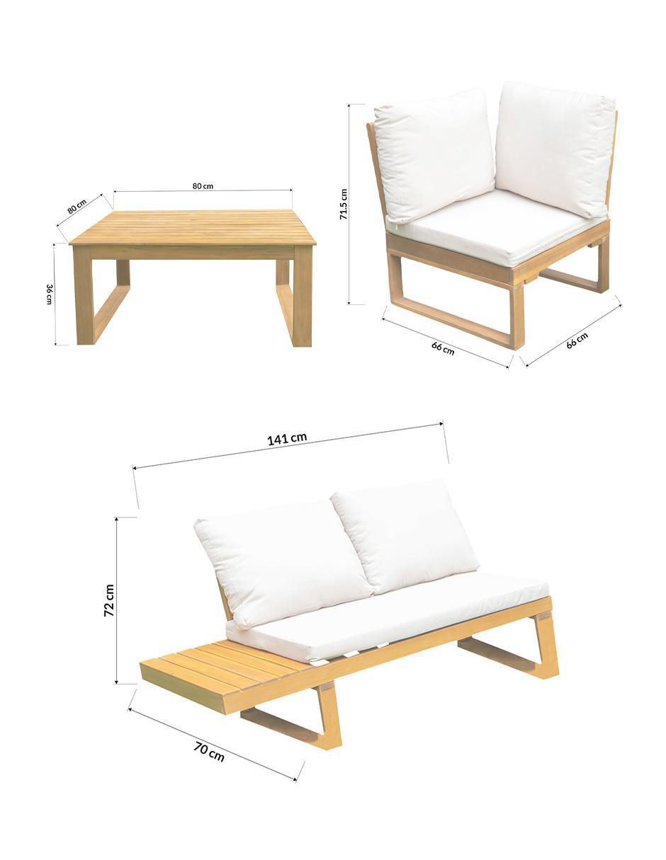 Set modular Lectus de madera